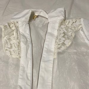 Lightweight mesh lace jacket
